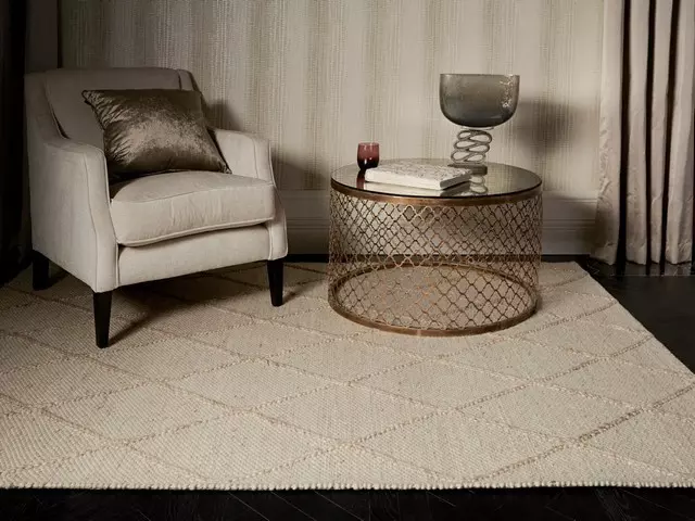 diamond cream modern szőnyeg