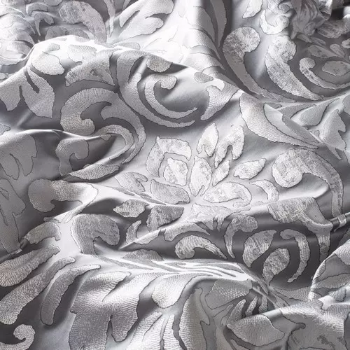 ezüst színű selyem sötétítő függöny anyag