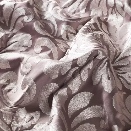 mályva színű selyem sötétítő függöny anyag